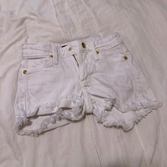 Juicy couture white jean shorts kids size 3 - Picture 1 of 4